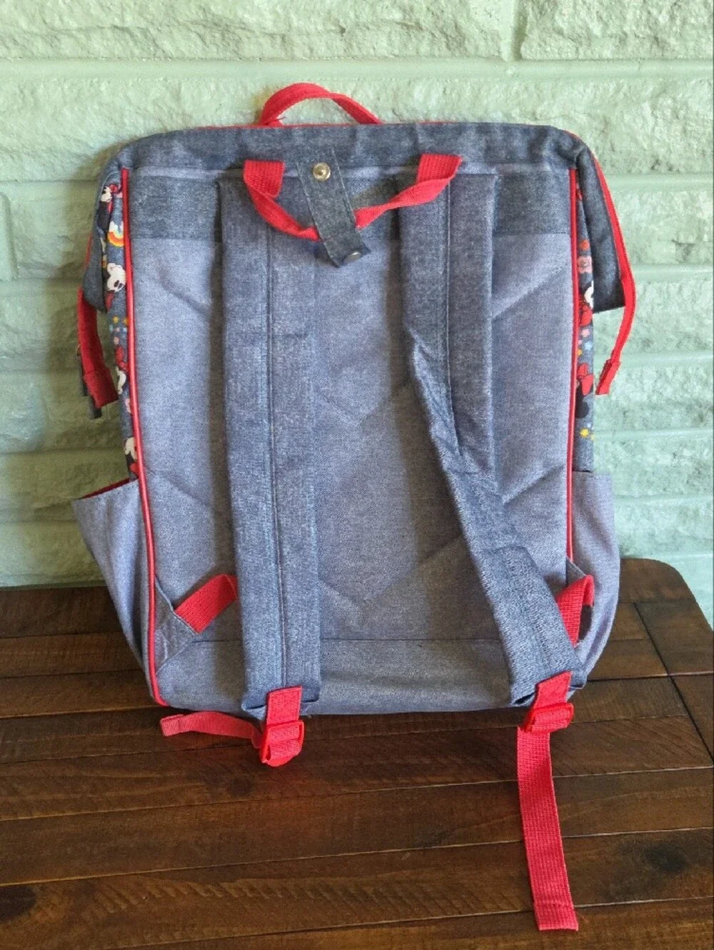 Disney Minnie Mouse Backpack  Red And Blue